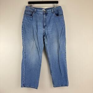 L.L. Bean Jeans Women 18p Petite Original Fit Relaxed Straight Denim Read Desc